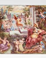 Enamel plaque with mythological scene