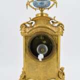 Pendulum clock with floral enamel décor - фото 4