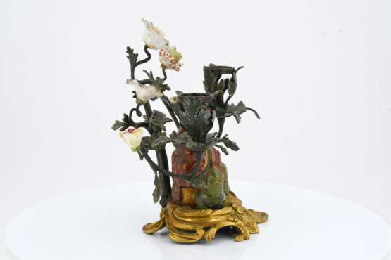 Pair of candelabra with Chinese figurines - Foto 7