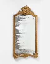 Mirror with rocaille finial