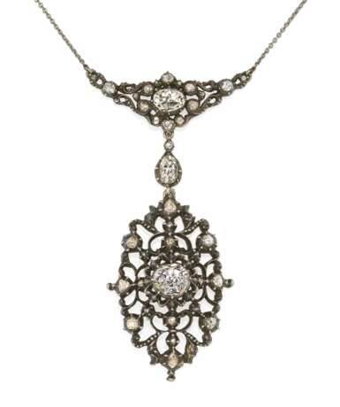 Historical Diamond-Pendant Necklace - photo 1