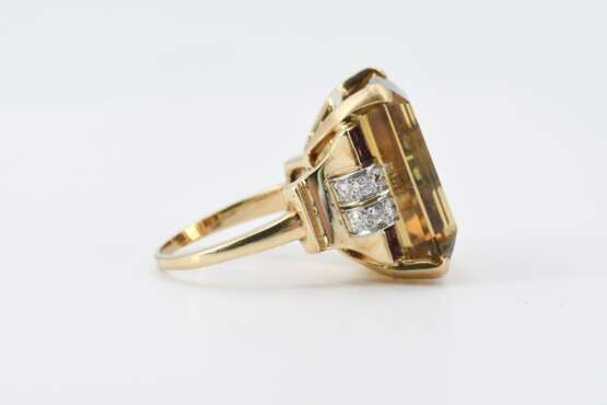 Citrine-Diamond-Ring - photo 3