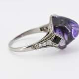 Amethyst-Diamond-Ring - Foto 4