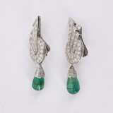 Emerald-Diamond-Ear Clip Ons - photo 4