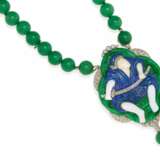 Nephrite-Lapis-Lazuli-Necklace - photo 1