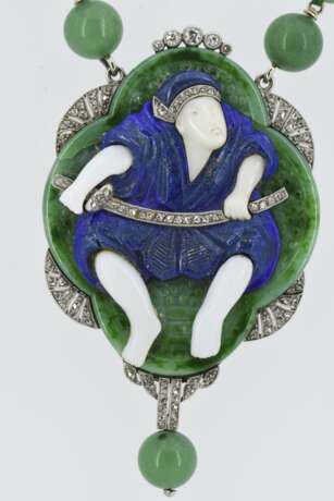 Nephrite-Lapis-Lazuli-Necklace - фото 5
