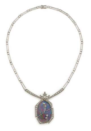 Opal-Diamond-Necklace - photo 2
