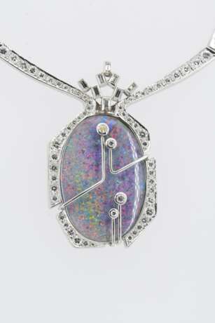 Opal-Diamond-Necklace - фото 6