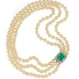 Pearl-Emerald-Necklace - фото 1