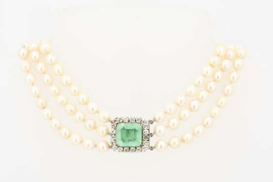 Pearl-Emerald-Necklace - Foto 3