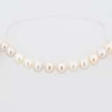 Pearl-Necklace with 2 Sapphire-Clasps - Foto 3