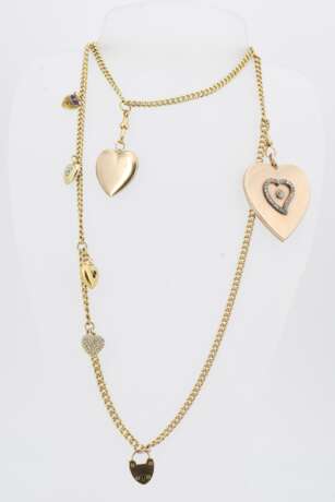 Gold-Diamond-Necklace with seven Pendants - фото 8