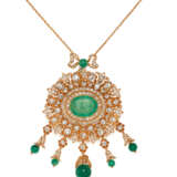 Gemstone-Diamond-Pendant Necklace - Foto 2
