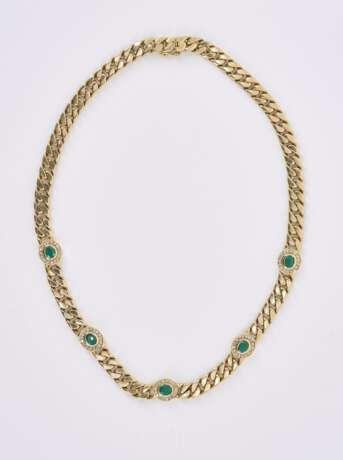 Emerald-Diamond-Set: Necklace, Bracelet, Ring and Ear Stud - photo 5