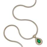 Emerald-Diamond-Pendant - photo 2