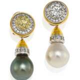 Diamond-Pearl-Ear-Pendants - фото 1