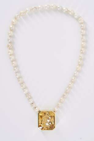 Citrine-Pearl-Necklace - фото 3