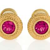 Rubellite-Ear Clip Ons - photo 1
