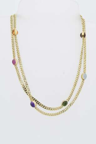 Two-Rowed-Gemstone-Necklace - photo 3