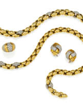 Diamond-Set: Necklace, Bracelet, Ring and Ear Clip Ons