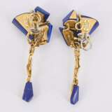 Lapis Lazuli-Ear Clip Ons - photo 4
