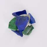 Lapis Lazuli-Diamond-Set: Brooch, Ring and Ear Clip Ons - Foto 6