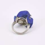 Lapis Lazuli-Diamond-Set: Brooch, Ring and Ear Clip Ons - Foto 10