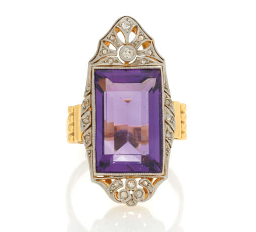 Amethyst-Diamond-Ring - Foto 1