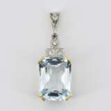 Aquamarine-Diamond-Pendant - photo 3