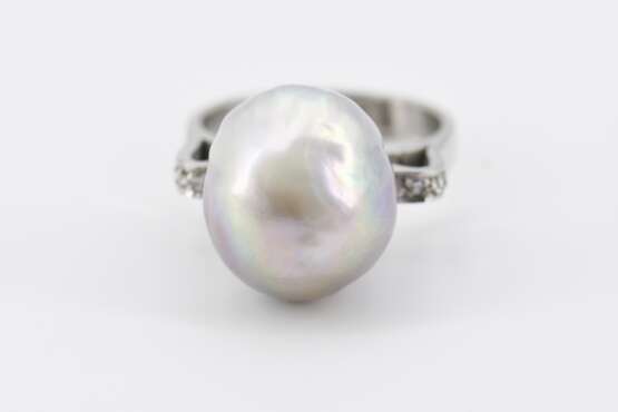 Pearl-Diamond-Ring - photo 2