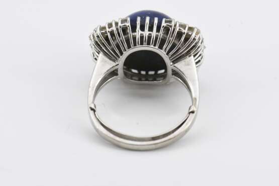 Lapis-Lazuli-Diamond-Set: Ring and Ear Clip Ons - photo 3