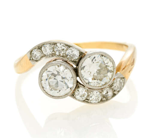 Toi et Moi-Diamond-Ring - Foto 1