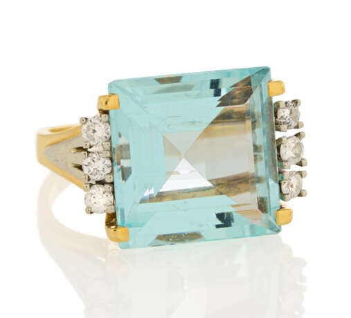 Aquamarine-Diamond-Ring - Foto 6