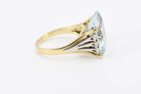 Aquamarine-Diamond-Ring - фото 2