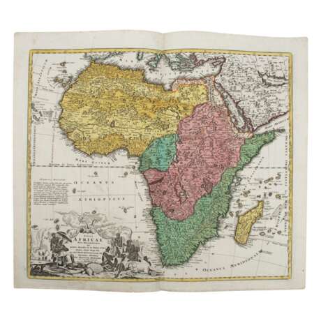 Afrika, Ägypten, handkolorierte Kupferstichlandkarten, 18./19.Jh. - - фото 4