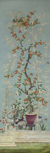 China, um 1800/1810 . Neun Tapeten für ein Gartenzimmer - Foto 8