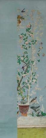 China, um 1800/1810 . Neun Tapeten für ein Gartenzimmer - Foto 9