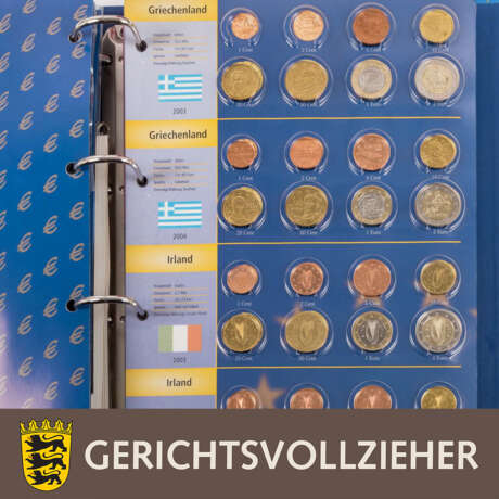 Euro-Sammlung in 4 Ordnern und - Foto 4