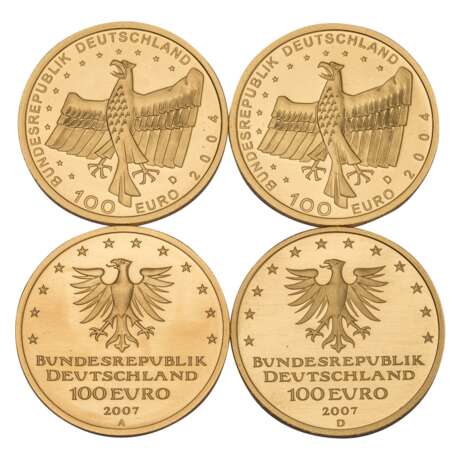 BRD/GOLD - 12 x 100 Euro zu je 1/2 oz., - фото 2