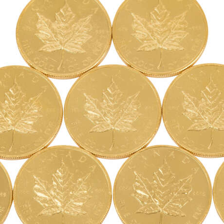 Kanada/GOLD - Großes Investorenlot 15 x 1 oz. Maple Leaf, - Foto 4