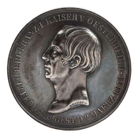 Habsburg / Österreich - Franz II, als Kaiser Franz I, Silber Medaille - фото 1