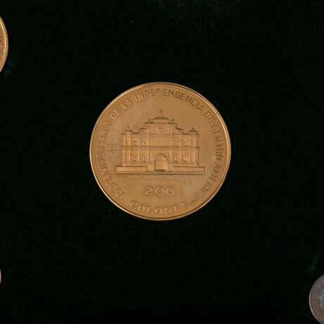 Set El Salvador 1971 ex PP mit 6 Münzen - 1/5/25/50/100/200 Colon - Foto 4