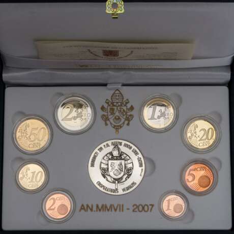 Vatikan - Prestige Kursmünzensatz 2007, - Foto 3