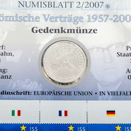 BRD Numisblätter - 13 x 10 Euro ex 2006/8, - photo 2