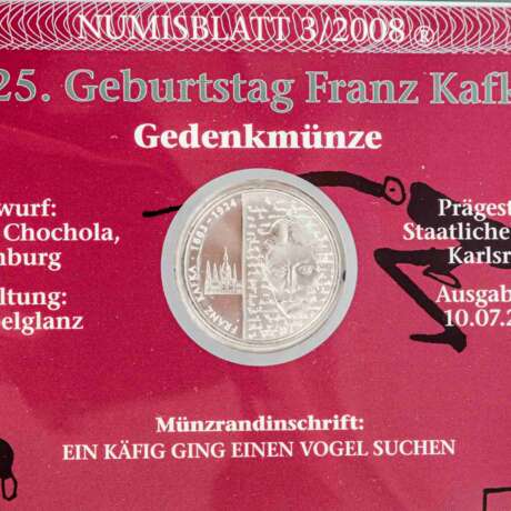 BRD Numisblätter - 13 x 10 Euro ex 2006/8, - Foto 4