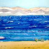 Картина «морской пейзаж», Акварель на бумаге, Алла прима, Реализм, летнее море, Украина, 2022 г. - фото 2
