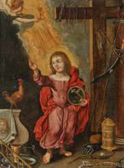 DEUTSCH Mitte 17. Jahrhundert Salvator Mundi