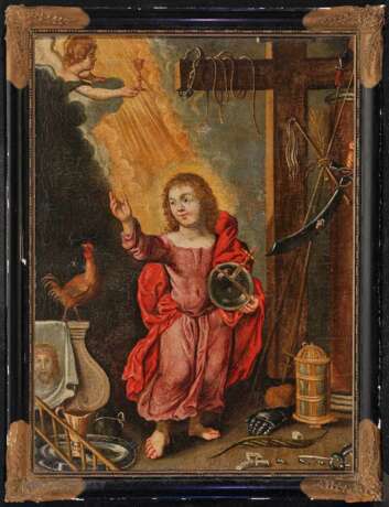 DEUTSCH Mitte 17. Jahrhundert Salvator Mundi - photo 2
