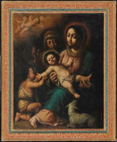 SPANIEN 17. Jahrhundert. Maria mit dem Kind, dem Johannesknaben und der Hl. Elisabeth - photo 2