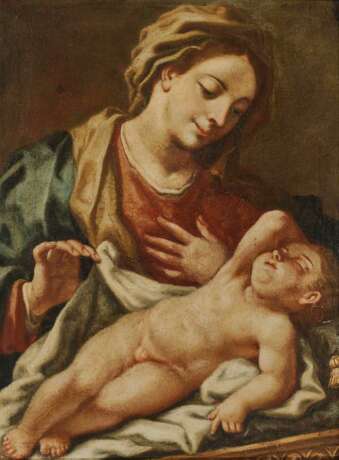 Italien 17./18. Jahrhundert. Maria mit dem schlafendem Jesuskind - photo 2